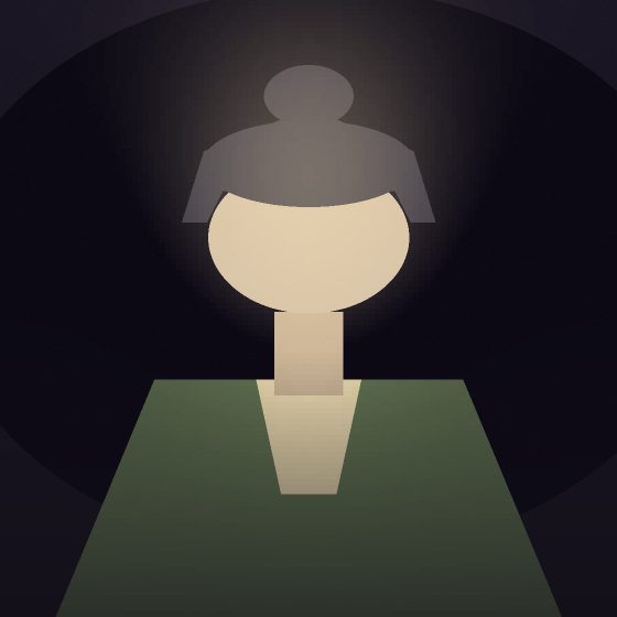 Portrait : une silhouette de face.