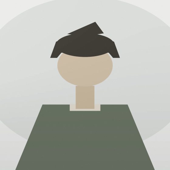 Portrait : une silhouette de face.
