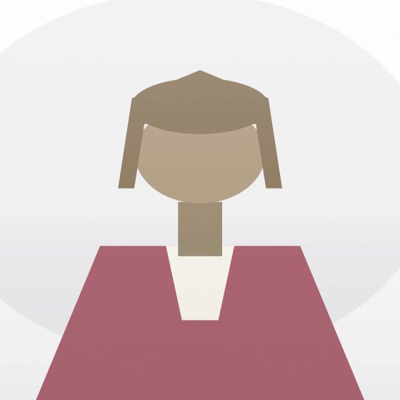Portrait : une silhouette de face.