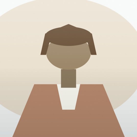 Portrait : une silhouette de face.
