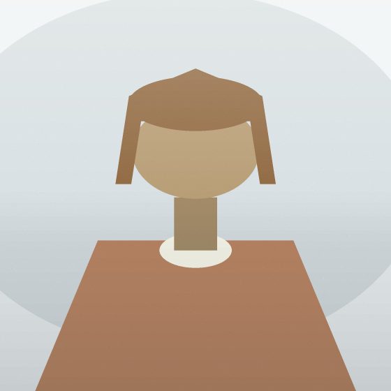 Portrait : une silhouette de face.