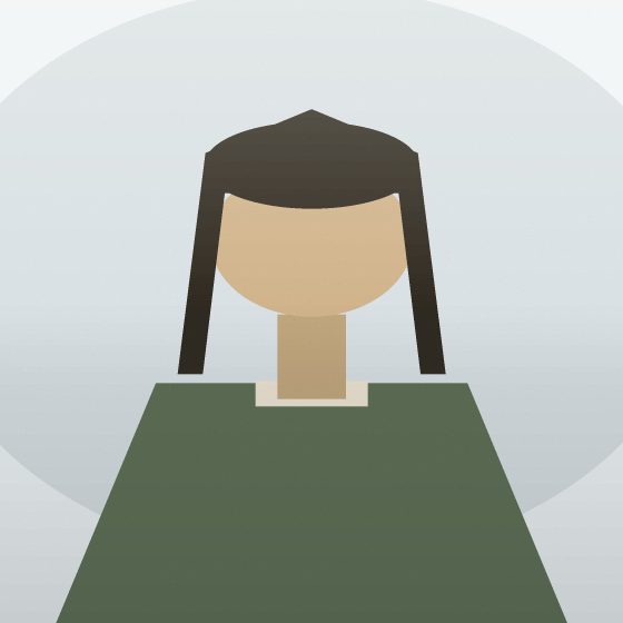 Portrait : une silhouette de face.