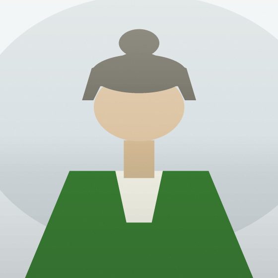Portrait : une silhouette de face.
