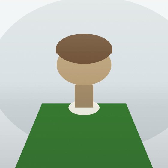 Portrait : une silhouette de face.