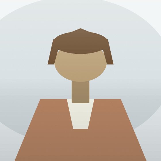 Portrait : une silhouette de face.