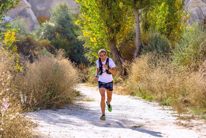 Le sentier forestier du trail du dimanche.